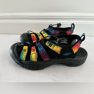 Keen Women’s Size 7.5 Newport Retro Water Sandals Multicolor 7 1/2 Tie Dye